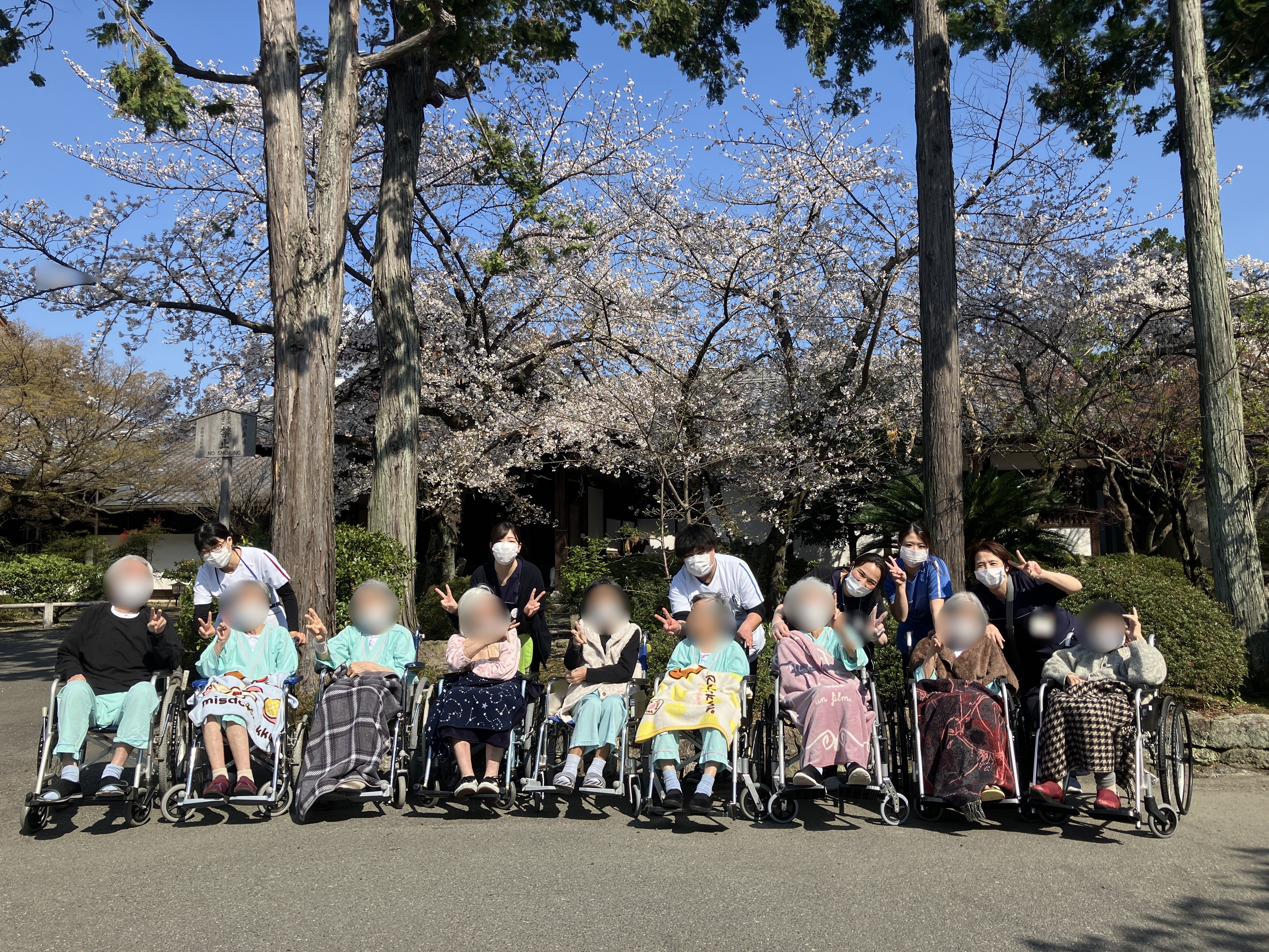 北3病棟お花見へ